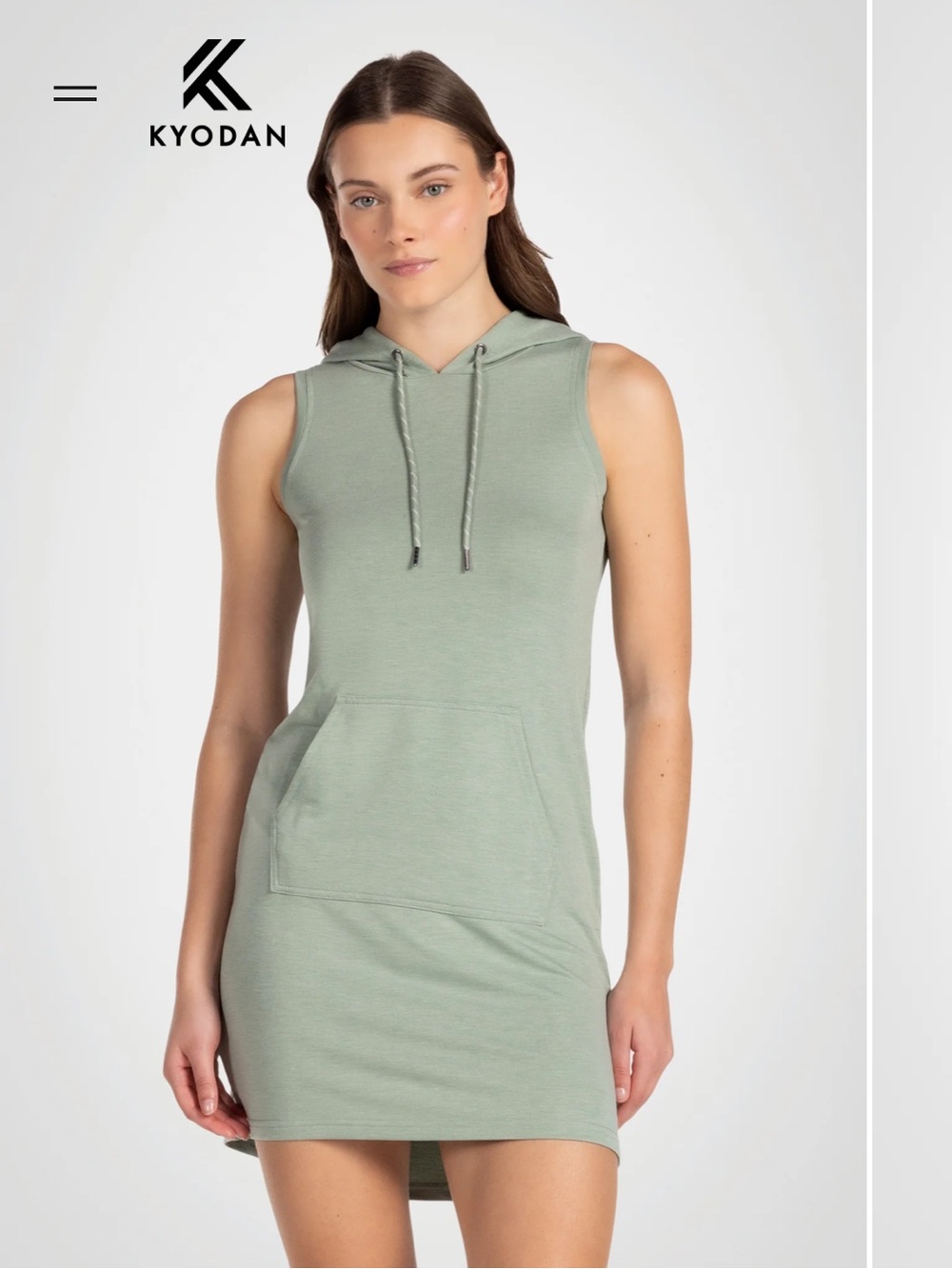 Kyodan Outdoor Terry Sleeveless Tank Top Hoodie Dress